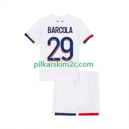 Koszulka Paris Saint-Germain Bradley Barcola 29 Dziecięca Precz 2025/26 Koszulki Piłkarskie